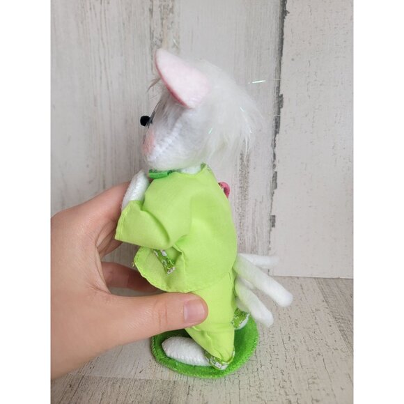 Annalee Mouse boy basket eggs green outfit Decor Easter - Picture 4 of 9